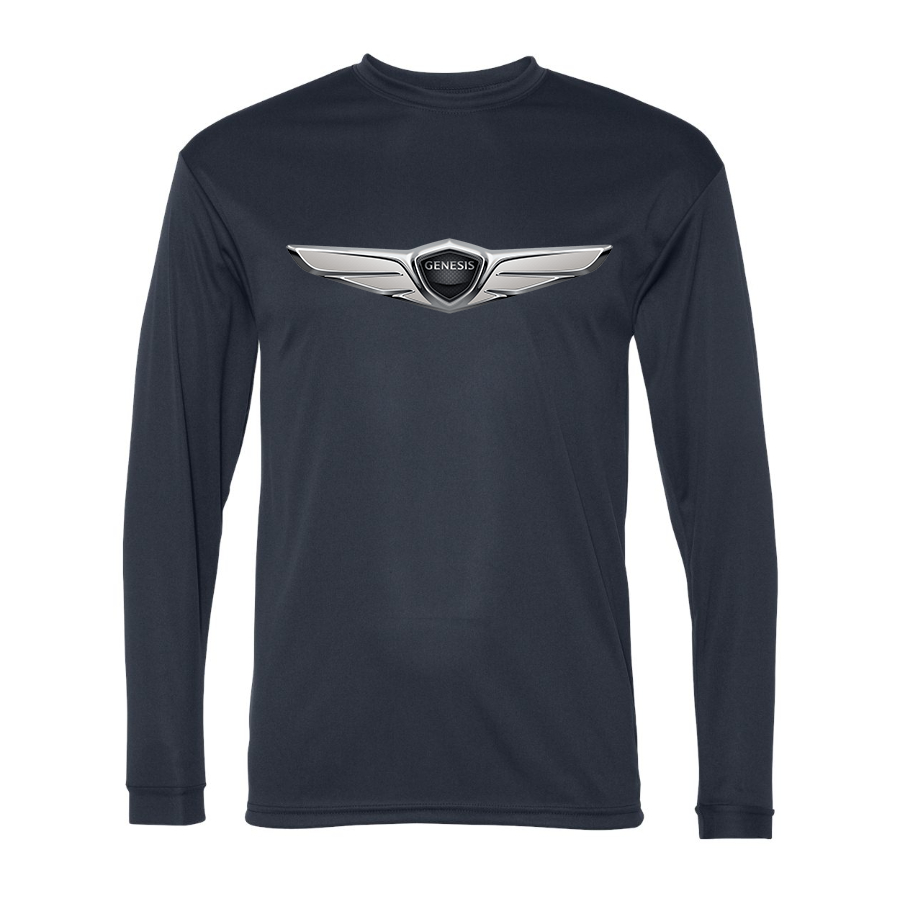Men's  Genesis Car Polyester Long Sleeve T-Shirt